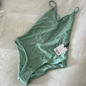 Jade Swim XS one piece. Color Seafoam Sheen. Never worn in perfect condition.